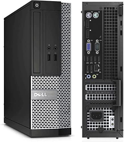Dell OptiPlex Desktop PC, Intel Core i5, 16GB RAM, 2TB HDD, 22" LED Monitor, RGB Keyboard & Mouse, WiFi, Windows 10 Pro (Renewed) U8595