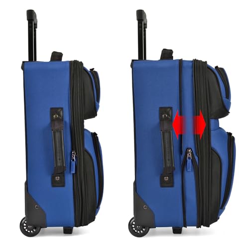 U.S. Traveler Rio Expandable Carry-on Luggage, Orange R95197