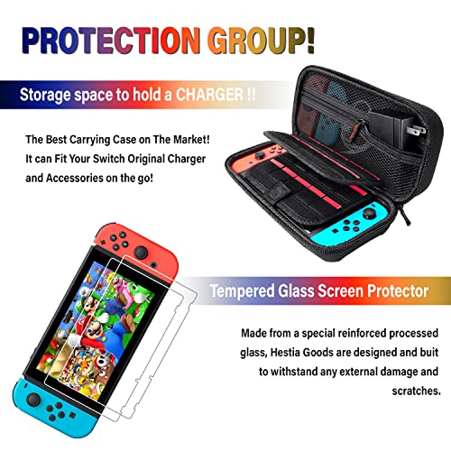 Deruitu Switch Accessories Bundle Compatible with Nintendo Switch, 18 in 1 Kit D450