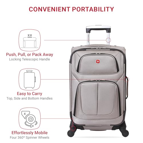 SwissGear Sion Softside Expandable Roller Luggage 3 Piece Set N784870