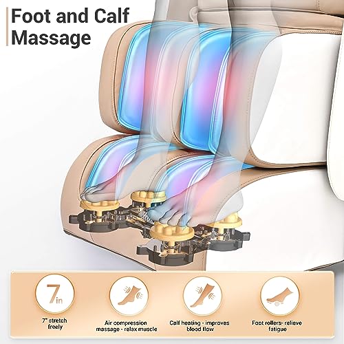 Full Body Zero Gravity Shiatsu Massage Chair with Heat and Foot Massage Q658