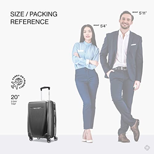 Samsonite Winfield 3 DLX Hardside Expandable Luggage, Silver, Carry-On 20-Inch F64293