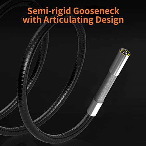 10FT Articulating Borescope Inspection Camera with Two-Way Steering V549