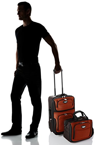 Travel Select Amsterdam 4-Piece Softside Expandable Luggage Set, Gray V976
