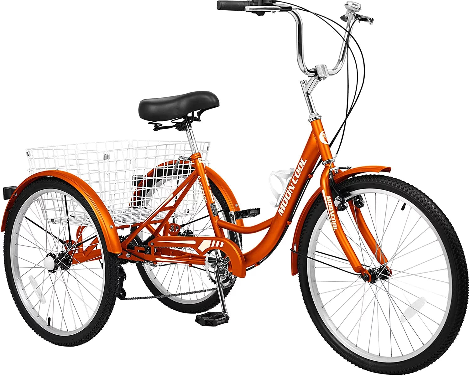 MOONCOOL Adult Tricycle 7 Speed, Three Wheel Bike for Seniors X69258