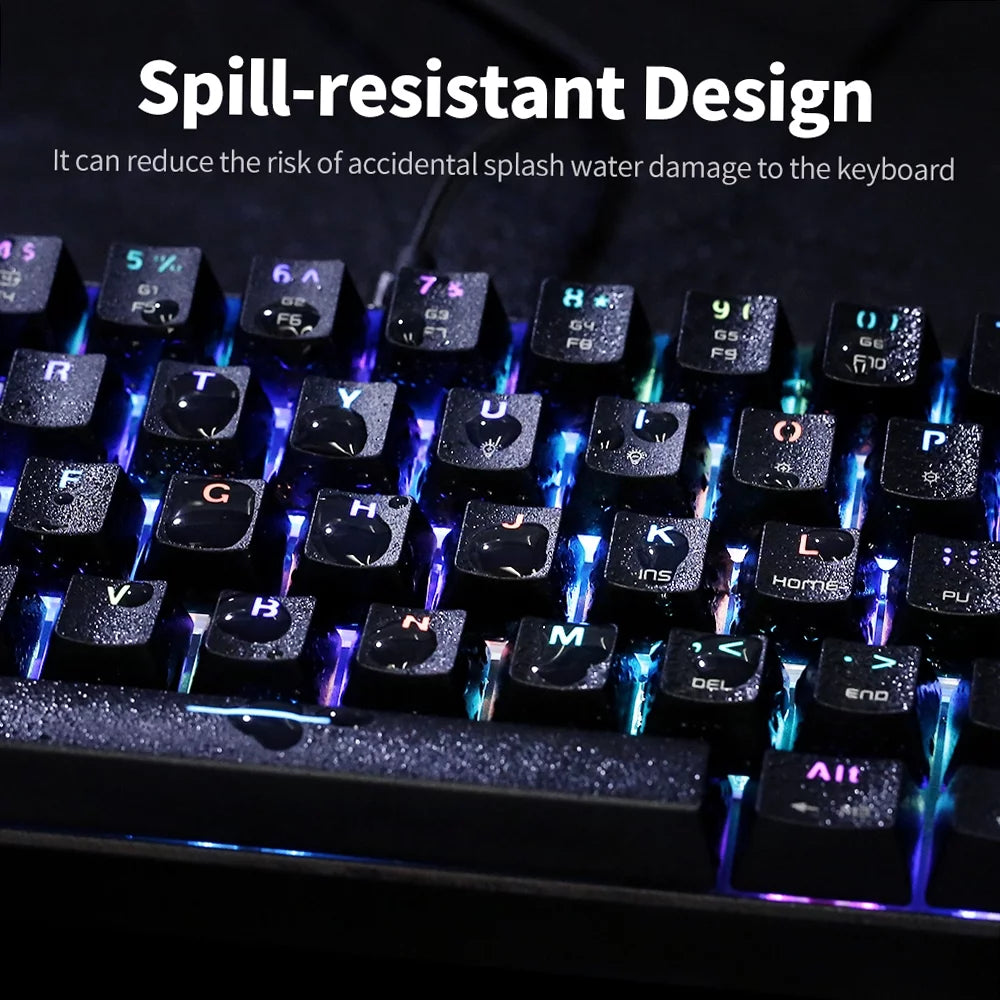 MOTOSPEED CK61 RGB Mechanical Gaming Keyboard, Blue Switches, 61 Keys Q540