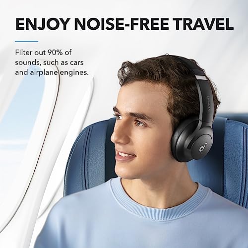 Soundcore by Anker Q20i Hybrid Active Noise Cancelling Headphones, Wireless Over-Ear Bluetooth, White S574