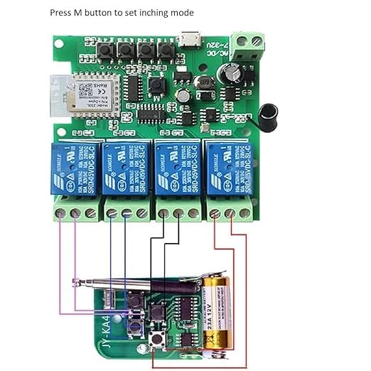 Zigbee 4CH DC7-32V USB Relay Smart Switch Module, Tuya APP Remote Control V113