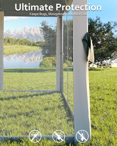 Pop Up Gazebo Tent with Mosquito Netting, Water & UV Resistant - Khaki J83860