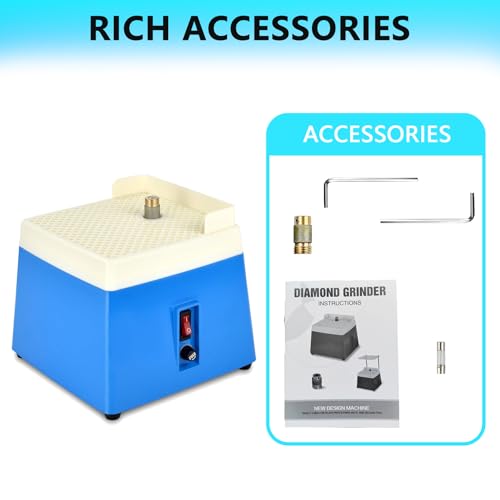 Portable Glass Grinder Machine with 5/8" Bit for Stained Glass DIY H625