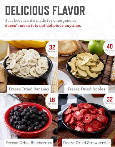 ReadyWise Emergency Food Supply 104 Servings Variety Pack Bucket A71005