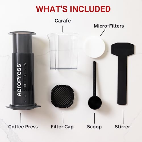 AeroPress Original Coffee Press – 3-in-1 Portable Coffee Maker for Travel S81656