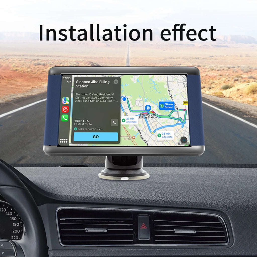 7" Portable Bluetooth Car MP5 Player with Wireless Carplay U664
