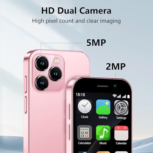 Mini Phone 4G Unlocked Small Smartphone 3.0" Touch Screen Dual SIM 2GB+16GB Black P776944