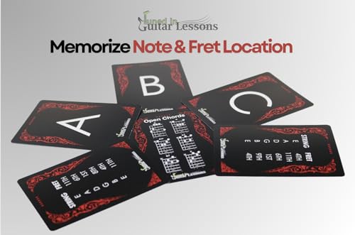 Fretboard Memorization Deck Guitar Flash Cards, 54-Card Pack P630230