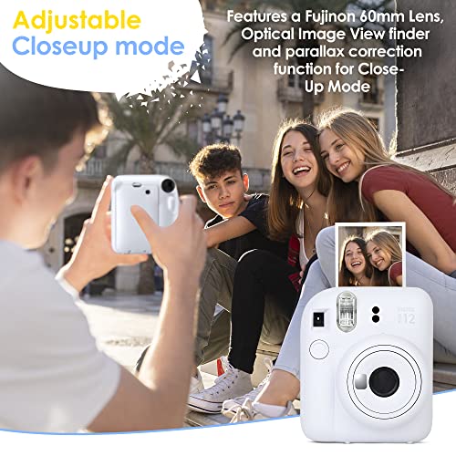Fujifilm Instax Mini 12 Camera Bundle with 60 Sheets Film, Case & Album (Lilac Purple) Q7317
