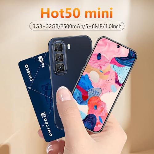 4G Mini Smartphone Unlocked 4.0 Inch HD Display 3GB RAM 32GB Dual SIM Purple V402453