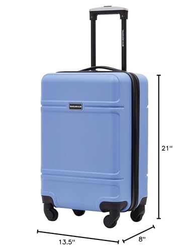 Travelers Club Skyline Spinner Luggage, Gray, 22-Inch Carry-On L8594