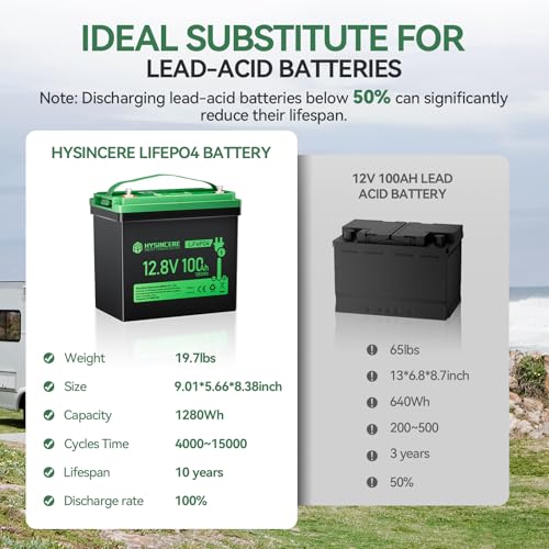 12V 100Ah LiFePO4 Lithium Battery with 100A BMS U8311