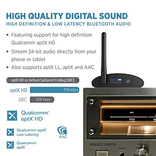 Auris Blume HD Long Range Bluetooth 5.3 Music Receiver with Audiophile DAC F3679