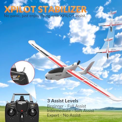 VOLANTEXRC Ranger600 Stunt RC Plane, 4CH Remote Control Glider, 6-Axis Gyro, RTF T721331