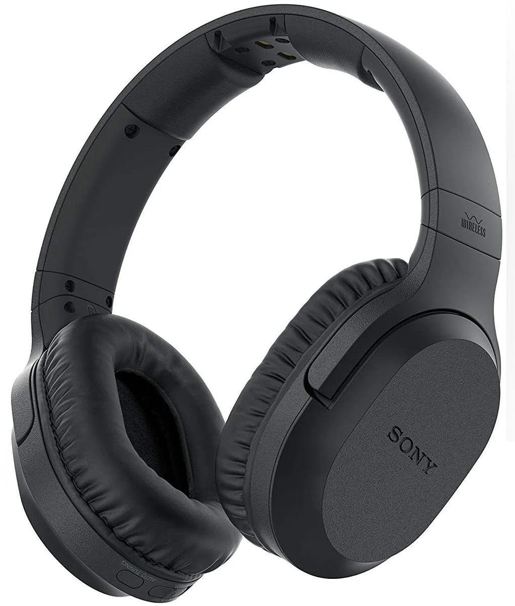 Sony Wireless Over Ear Headphones for TV Watching (WHRF400R) with Transmitter Dock and RCA Adapter X506