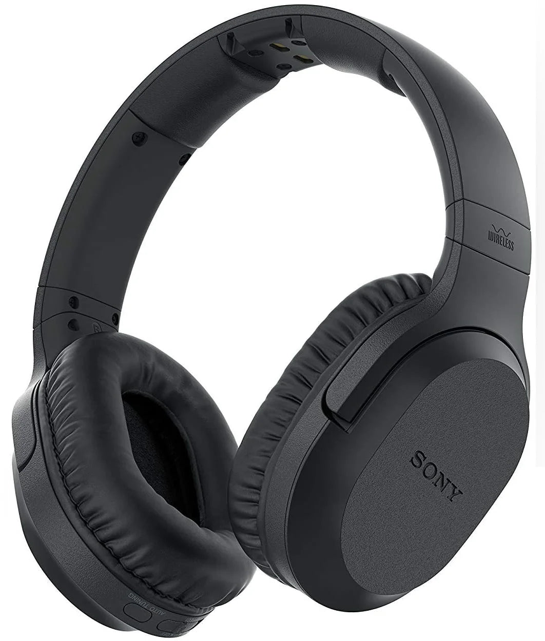 Sony Wireless Over Ear Headphones for TV Watching (WHRF400R) with Transmitter Dock and RCA Adapter X506
