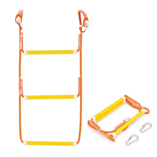 CO-Z 3 Step Removable Dock Ladder for Pontoon Boat, Aluminum Swim Ladder with Nonslip Tread O80708