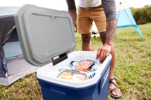 Coleman Classic Series Insulated Rolling Cooler, 65-Quart, Leak-Resistant F832