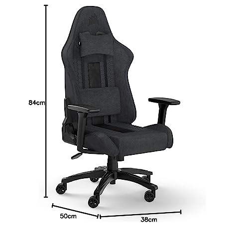 Corsair TC100 Relaxed Gaming Chair Fabric Gray Black A68468