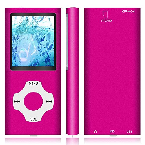 Hotechs MP3 Player with 32GB Memory, FM Radio, Voice Record (Blue) B931379