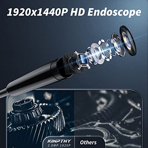 Endoscope Camera with Light, 1920P HD Borescope for iOS and Android, 16.4ft I603270