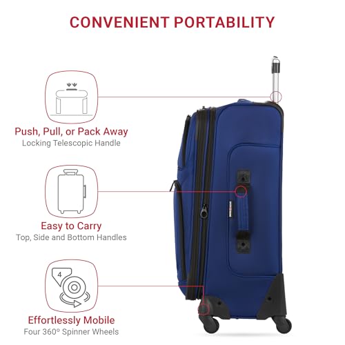 SwissGear Sion Softside Expandable Roller Luggage 3 Piece Set N784870