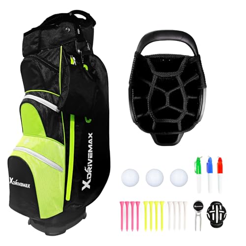 Golf Bag Stand & Cart Bag for Men Women Lightweight with Rain Cover H8950