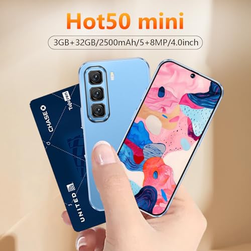 4G Mini Smartphone Unlocked 4.0 Inch HD Display 3GB RAM 32GB Dual SIM Purple V402453