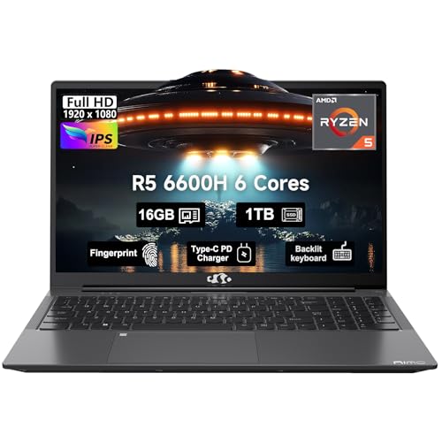 NIMO 15.6" FHD Gaming Laptop, AMD Ryzen 5, 32GB RAM 1TB SSD O691531