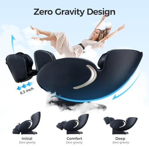 Zero Gravity Massage Chair 3D Full Body Shiatsu Recliner with Airbags and Heating D212