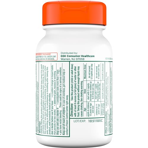 Citrucel Fiber Therapy Caplets, Methylcellulose, 180 Count V38963
