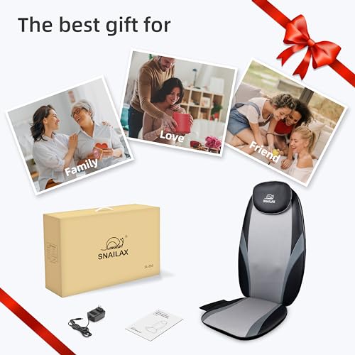 Snailax Shiatsu Massage Cushion with Heat for Home Office I743
