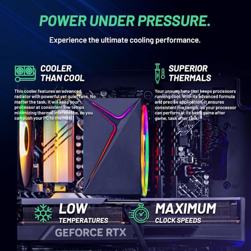 Skytech Azure Gaming PC Desktop, Ryzen 7 9700X, RTX 4060, 2TB SSD, 32GB RAM C74326