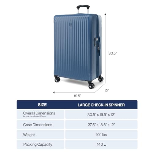 Travelpro Maxlite Air Hardside Expandable Carry-On Luggage, 21-Inch, Shadow Grey B385