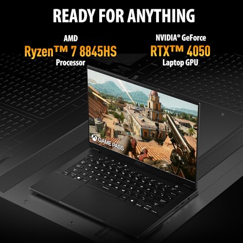ASUS TUF Gaming A14 Copilot+ PC Gaming Laptop, 14” 165Hz Display, AMD Ryzen AI 7, NVIDIA GeForce RTX 4050, 16GB RAM, 512GB SSD, Windows 11 Home Q36747
