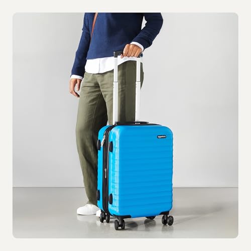 Amazon Basics 21" Hardside Carry-On Luggage with Wheels, Expandable, Black L489