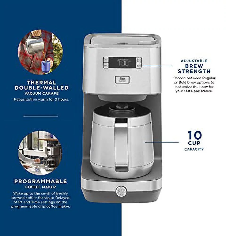 GE Classic Drip 10-Cup Coffee Maker Stainless Steel V158929