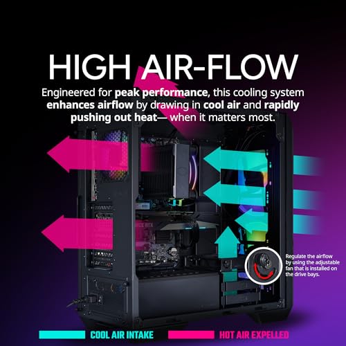 Cooler Master HAF 5 Pro Gaming PC with AMD Ryzen 7 7800X3D, RTX 5070, 32GB DDR5, 2TB SSD K5871