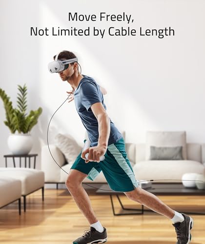 Syntech Link Cable 16FT USB 3.0 to USB C for Meta Quest 3/3S/2, PCVR & SteamVR X45404