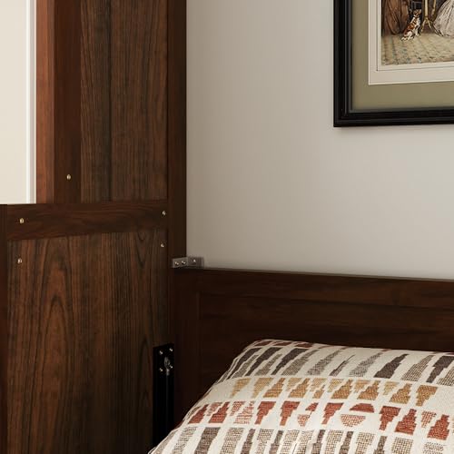 KEIKI Queen Murphy Bed with Desk, Walnut D859708