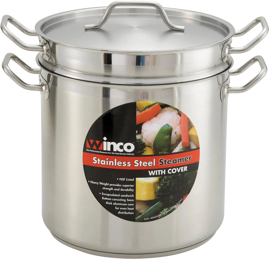 Stainless Steel 16 Quart Steamer Pasta Cooker with Cover A84392