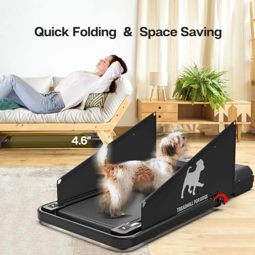 Dog Treadmill for Small Medium Dogs, Exercise Equipment up to 220lbs L193