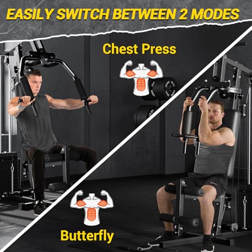 Home Gym Machine with 100LBS Weight Stack, Full Body Workout Station P32533